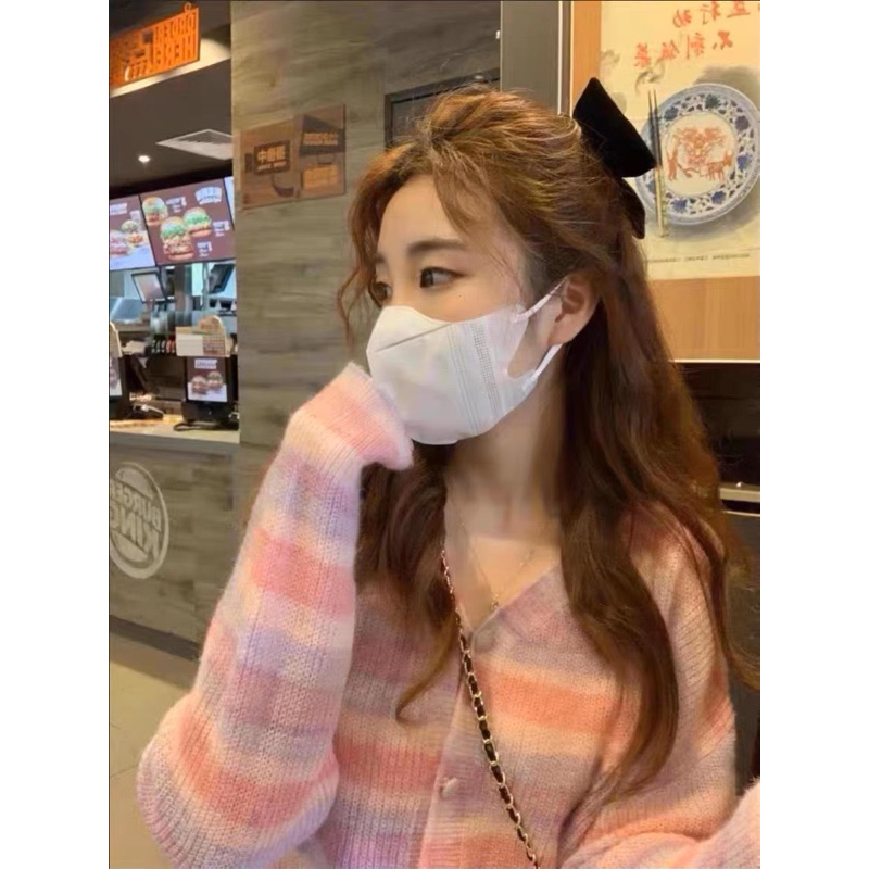 Áo Cardigan soc màu pastel DK039