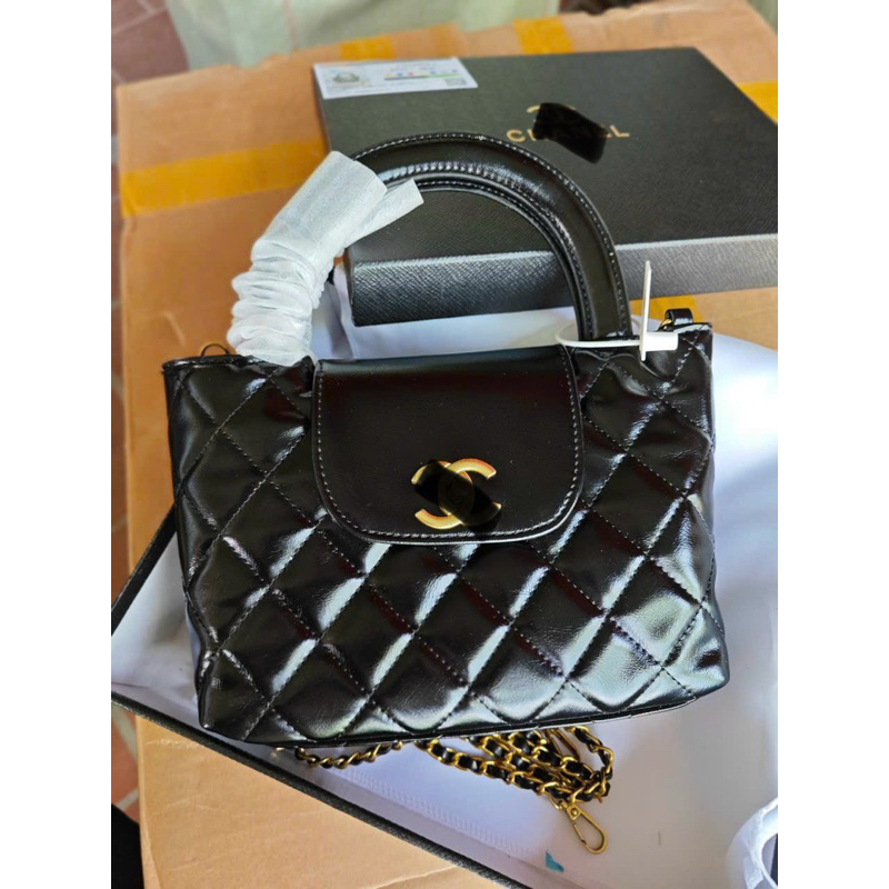 Túi xách túi đeo chéo túi cầm tay fullbox da trơn màu chần trâm tag chà neo dây xích hotgirl