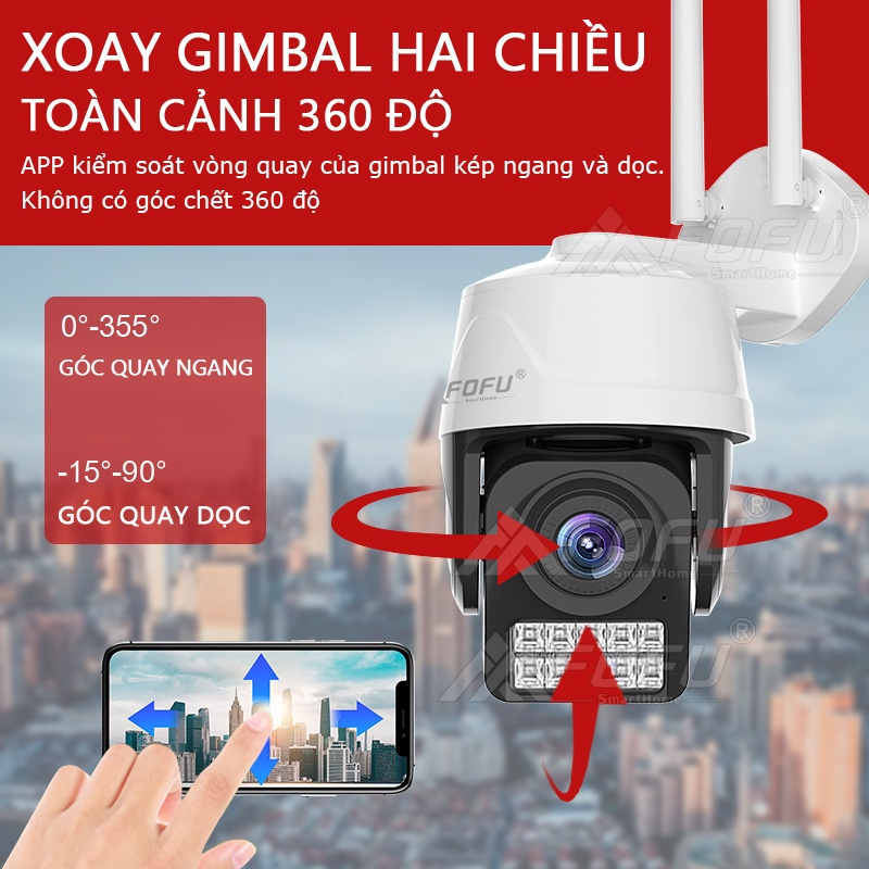 Camera wifi IP ngoài trời chuẩn 4.0mpx siêu nét APP ESEELOUD