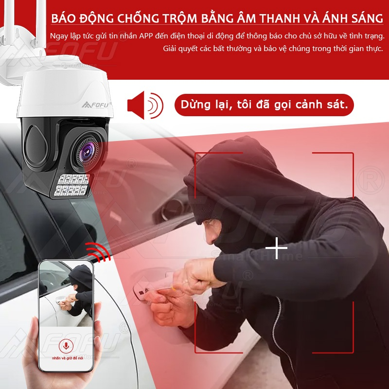 Camera wifi IP ngoài trời chuẩn 4.0mpx siêu nét APP ESEELOUD