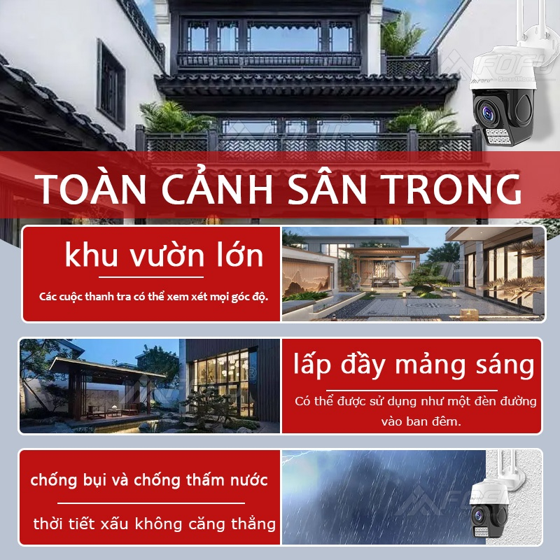 Camera wifi IP ngoài trời chuẩn 4.0mpx siêu nét APP ESEELOUD