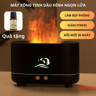 Máy xông tinh dầu ngọn lửa, máy khuếch tán tinh dầu phòng ngủ giúp đuổi muỗi