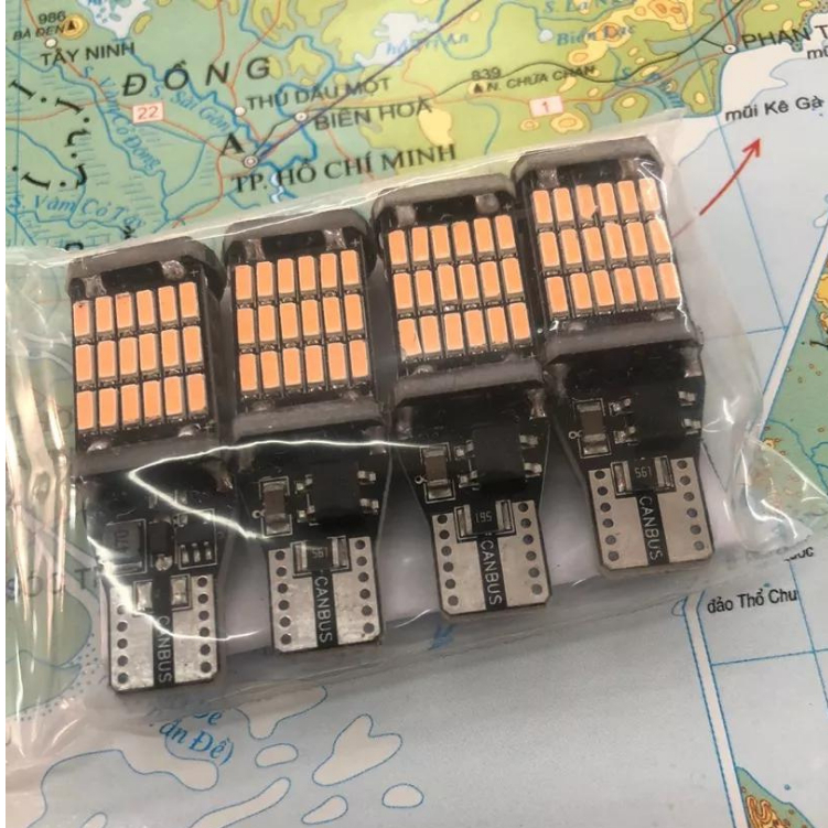 Đèn LED T10 / T15 Lắp Xi Nhan, Đèn Hậu, Đề Mi Xe Máy, Ô Tô 12V DC Cho Wave , Vision , Winner , Air Blade