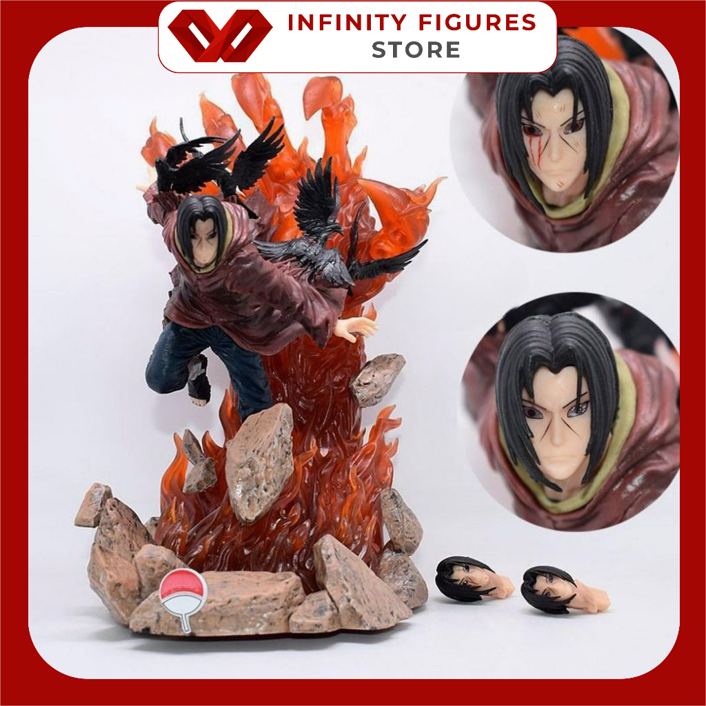 Mô hình nhân vật Uchiha Itachi hồi sinh thiên tài gia tộc cao 30cm | Figure anime naruto cực đẹp trang trí đồ chơi