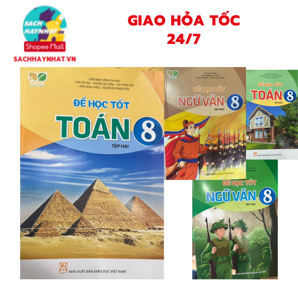 Sách - ( Kết nối tri thức ) Để học tốt toán , ngữ văn 8 tập 1 tập 2 - lẻ combo tùy chọn