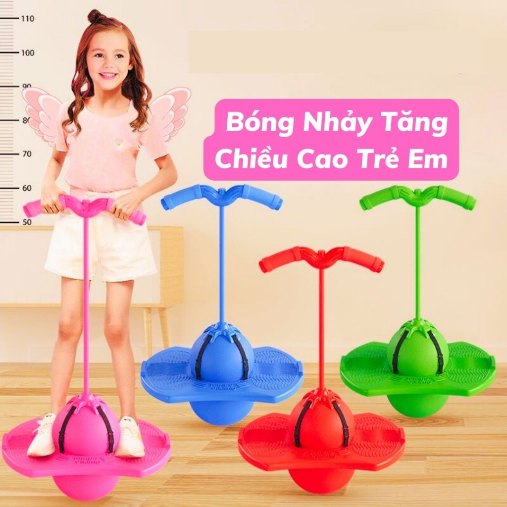 Bóng nhảy tăng chiều cao nhún nhảy cho bé - Bóng nhảy dây tăng cường sức khỏe và thể chất