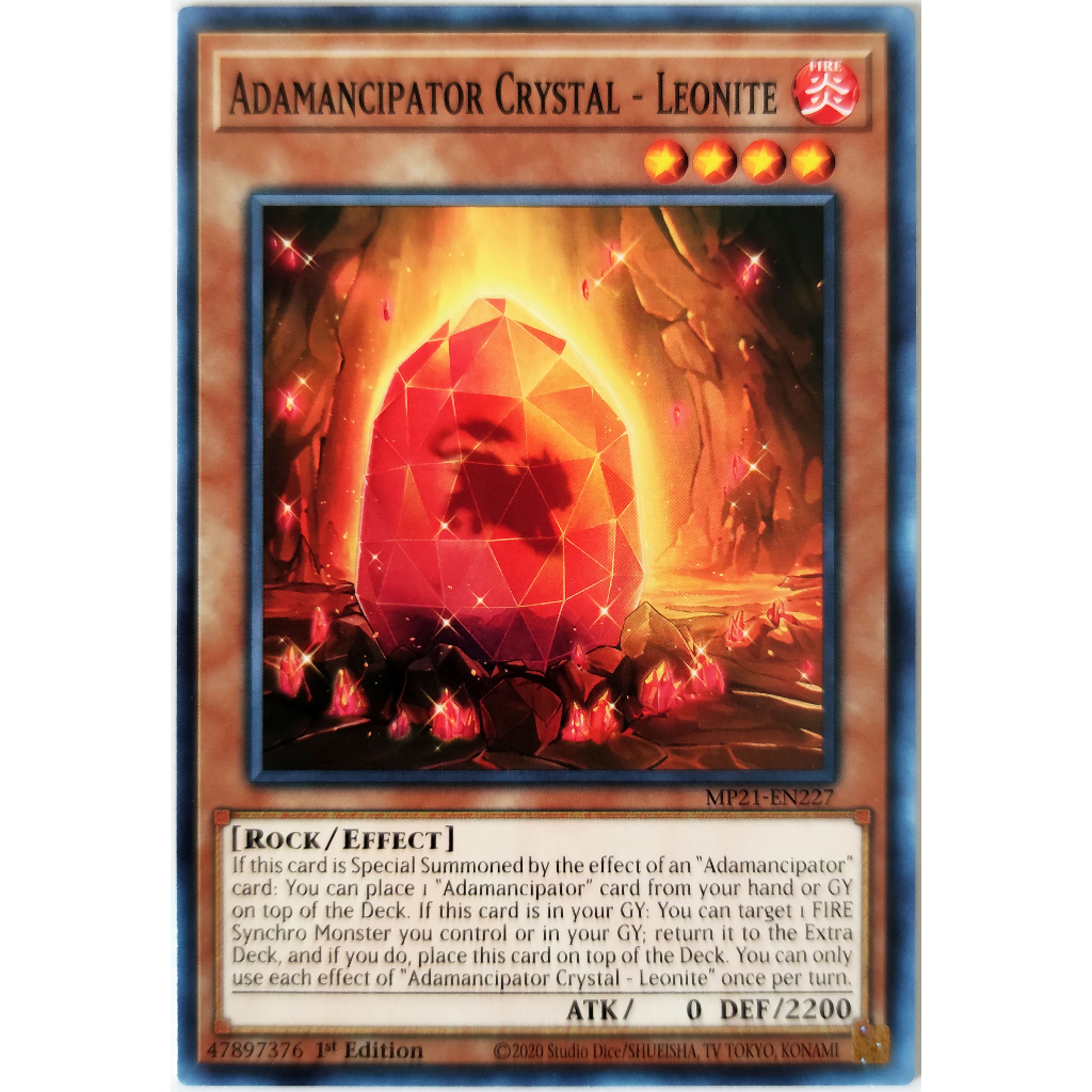 [Thẻ Yugioh] Adamancipator Crystal - Leonite |EN| Common