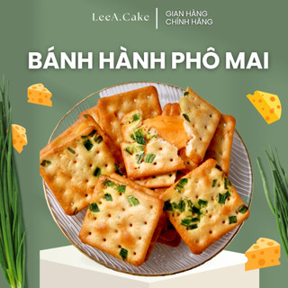 Bánh quy hành phô mai bánh nougat hành, Bánh cracker kẹp cheese - LeeA.Cake