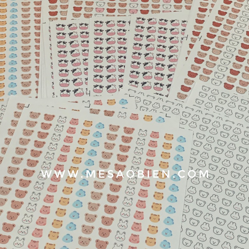 Sticker in nhiệt dán bình sữa, đồ dùng cho bé chống nước