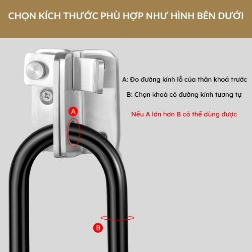 Khoá chữ U ZX4040 DAIYA SMART LOCK, khoá số thiết kế tinh tế mật mã 4 số siêu bền bỉ