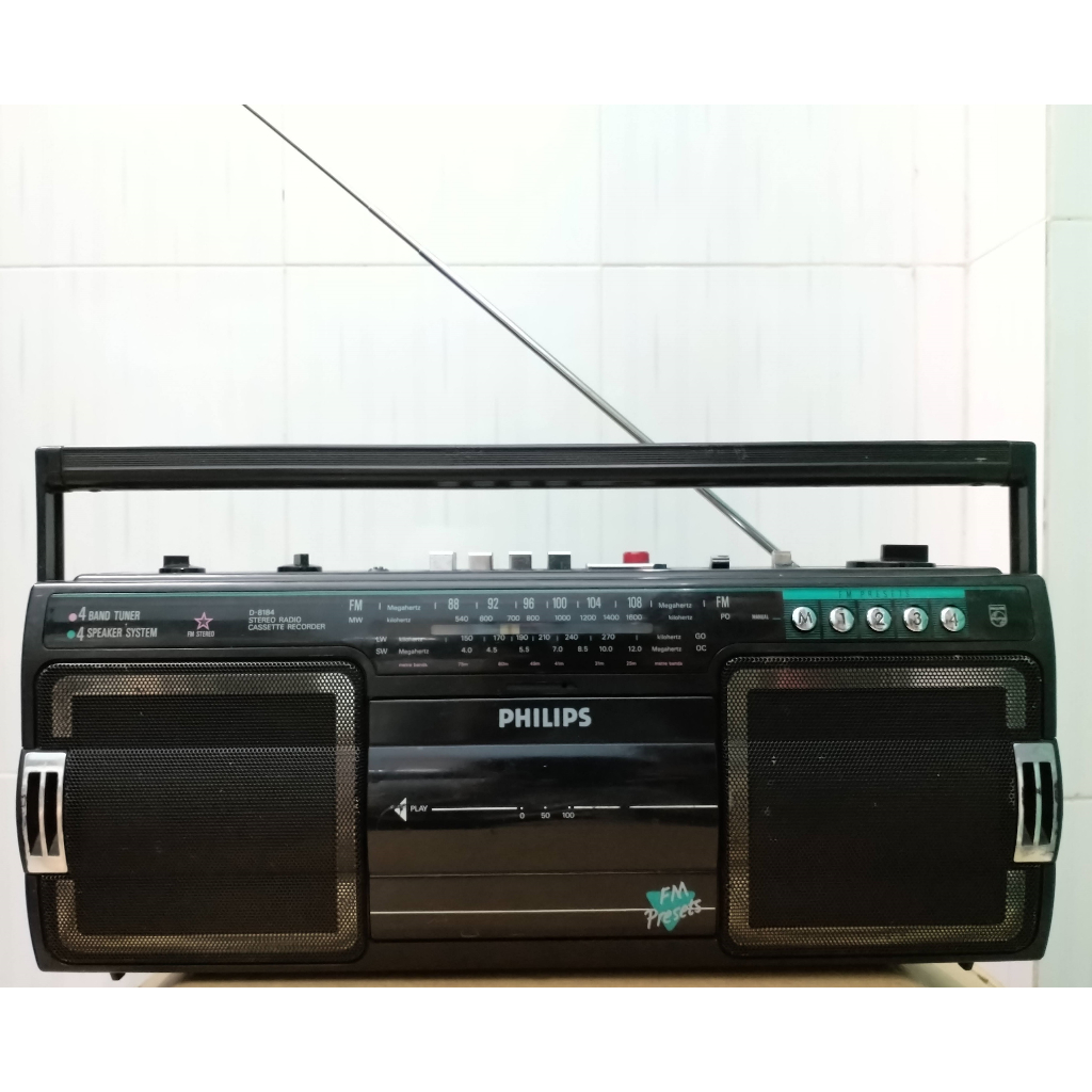 Radio cassette Philips đồ cũ nghe hay ok 100%