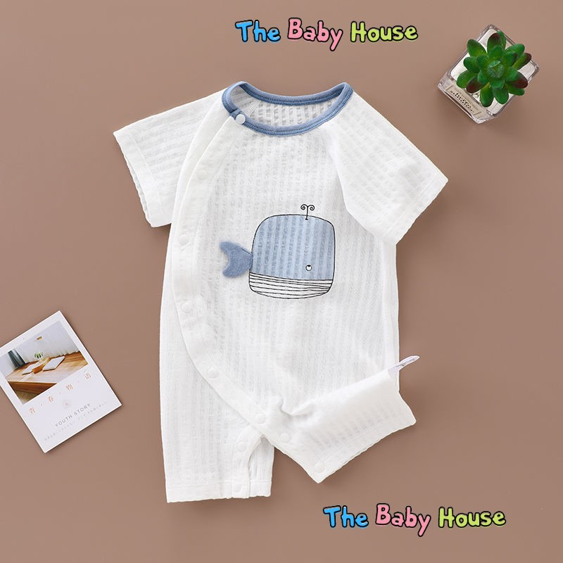 Bodysuit Cho Bé 💛 𝐅𝐑𝐄𝐄𝐒𝐇𝐈𝐏💛 Bộ Quần Áo Trẻ Em Thun Tăm Thoải Mái Dễ Thương Cho Bé Baby House