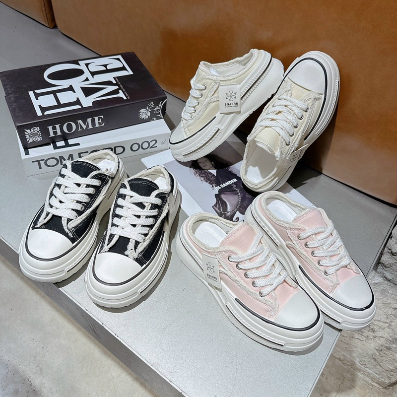 Giày bata nữ sục vải đế độn 5 phân hàng Quảng Châu