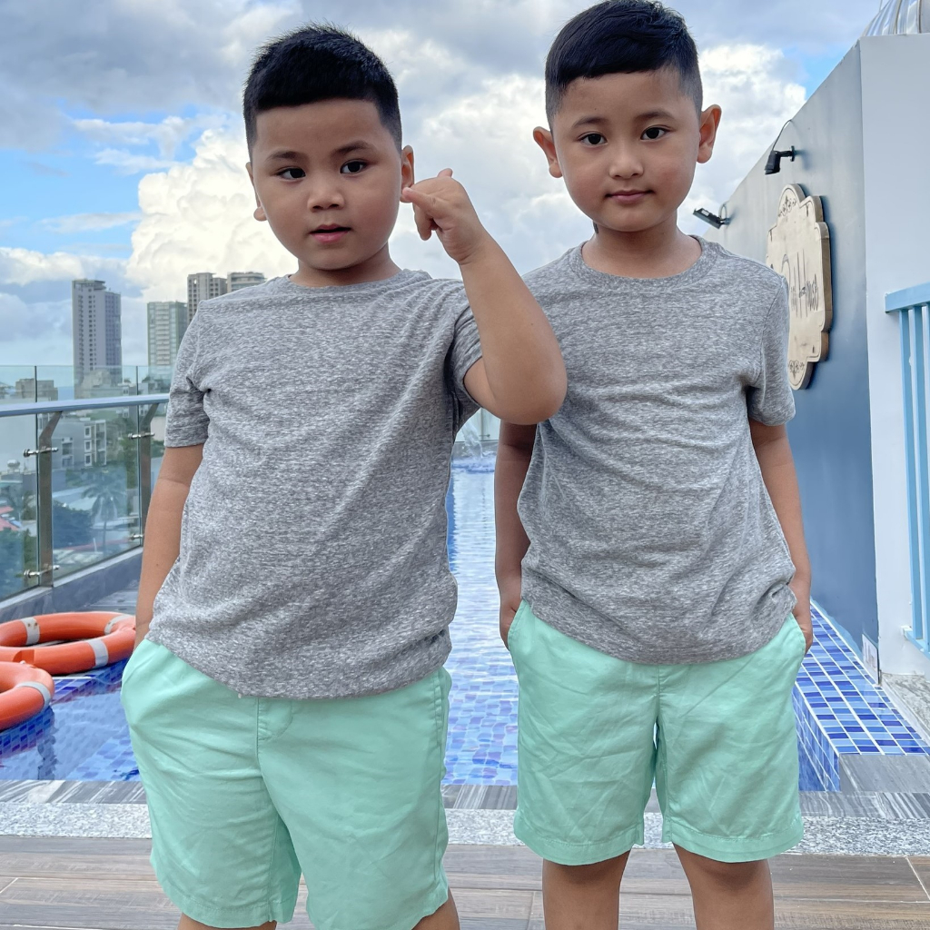 Quần short đùi bé trai size đại chất kaki Dragon Kids