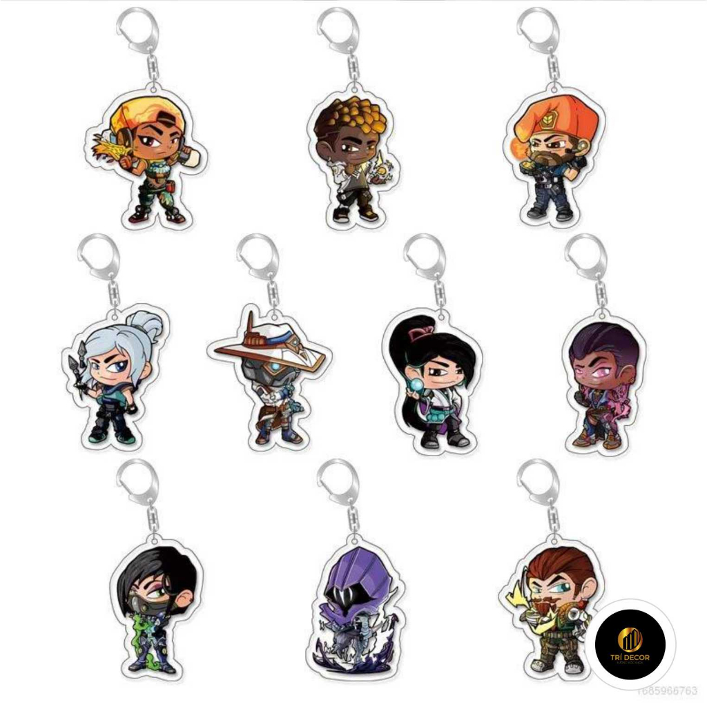 Móc Khóa Valorant In Hình Nhân Vật Game Valorant Dễ Thương