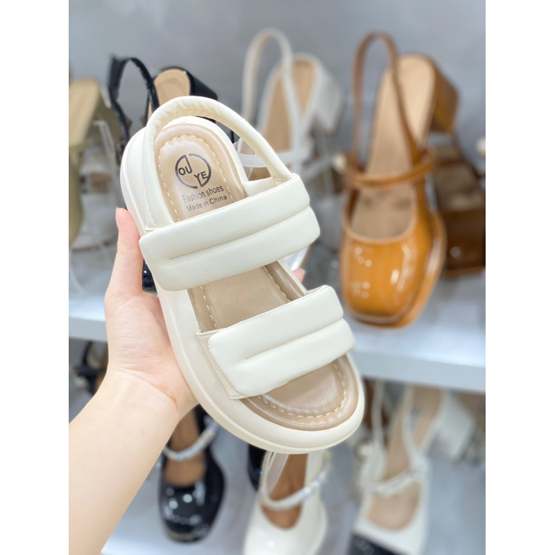 Dép quai hậu - sandal nữ bản to