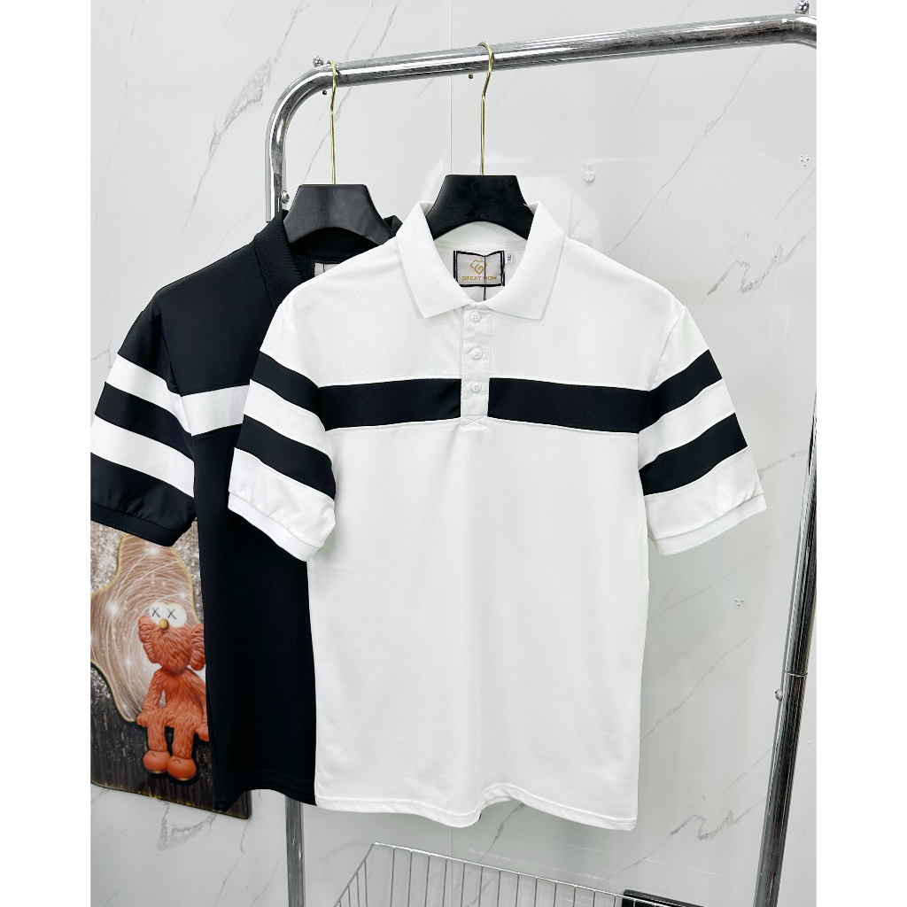 Áo thun nam POLO thiết kế vải cá sấu cotton cao cấp ngắn tay cực sang trọng và lịch lãm