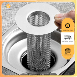 Combo 2 Bộ Giỏ Lọc Rác Nhà Tắm, Bồn Rửa Chén Bát Đời Mới Bằng INOX, Đế Lưới Sâu Lòng