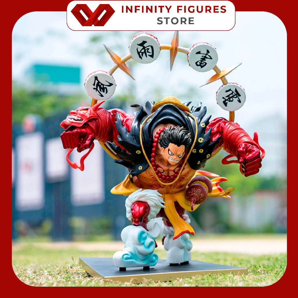 Mô hình nhân vật Luffy Gear 4 phong cách Kabuki cao 32cm sắc nét | Figure anime one piece mô hình đồ chơi