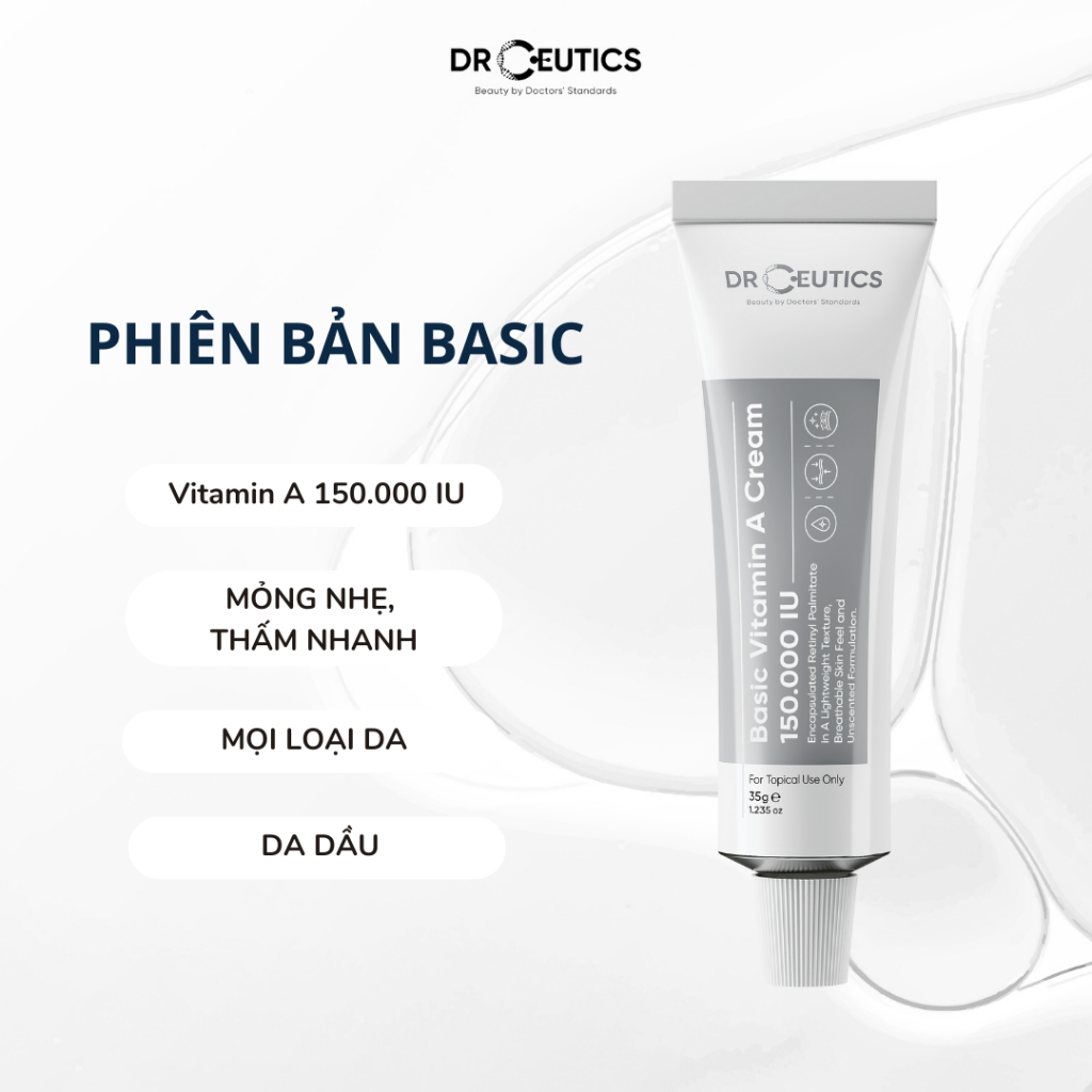 Kem Dưỡng DrCeutics Vitamin A Cream Trẻ Hoá Và Căng Mịn Da 35g