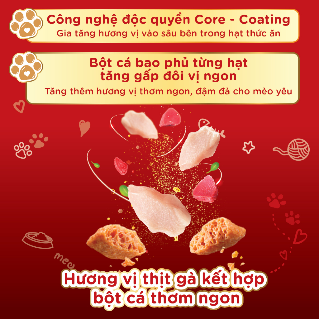 Hạt cho mèo Silver Spoon vị cá gà - Sản xuất và đóng gói hoàn toàn tại NHẬT