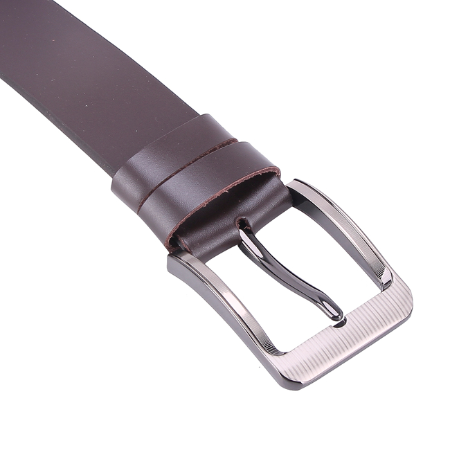 Dây nịt nam Huy Hoàng bát gài 4P màu nâu HP4139