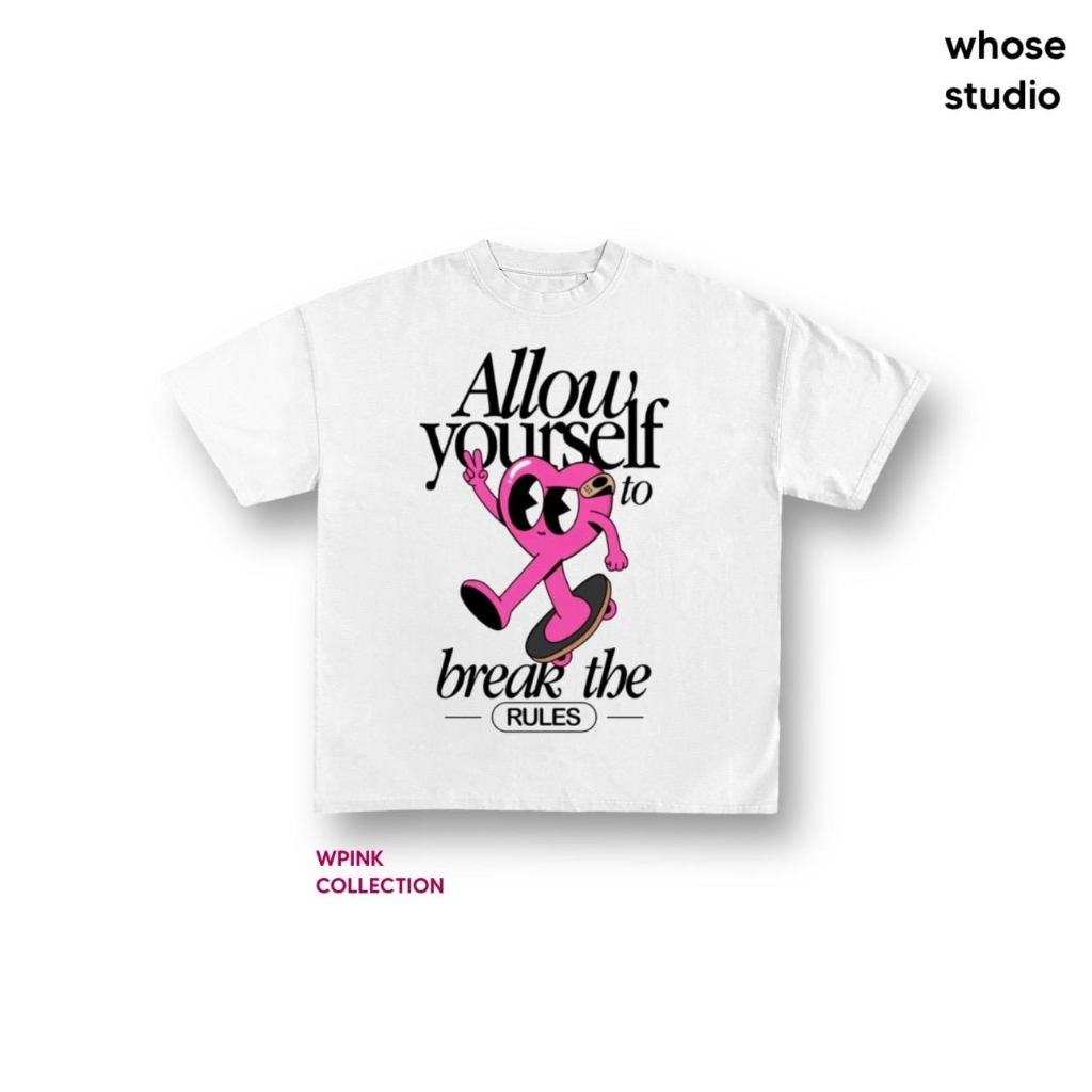 Heart Tee V2 - Áo thun trái tim trắng