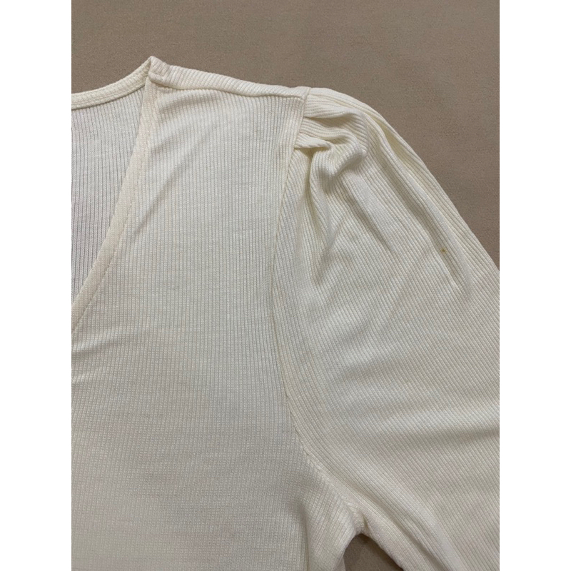 Áo thun gân cổ tim tay dài - Thanh lý vnxk