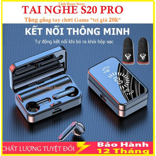 Tai Nghe Bluetooth S20 Pro Bản Quốc Tế Cao Cấp 5.4, Tai Nghe Không Dây Có Micro Màn Hình LED Chống Thấm Nước Pin 12h