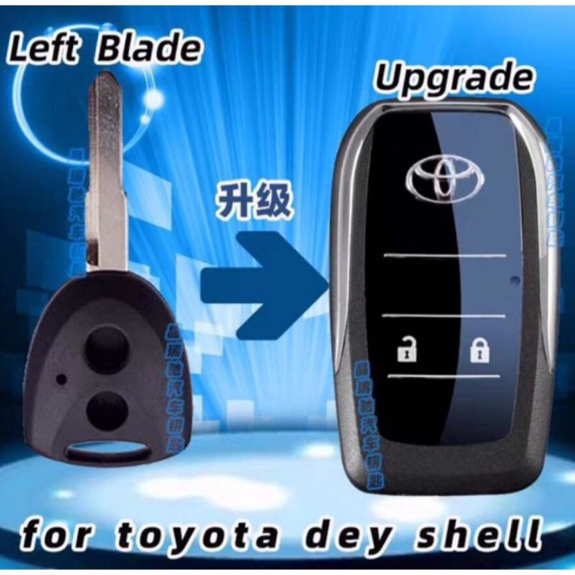 Vỏ chìa khoá độ gập theo chìa khoá xe Toyota Wigo