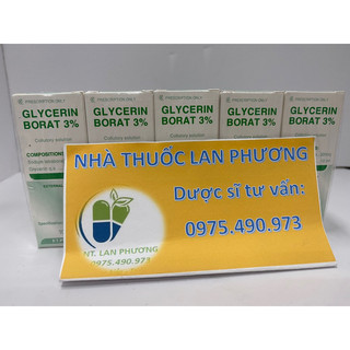 Dung dịch rà miệng-glycerin borat 3% c10ml