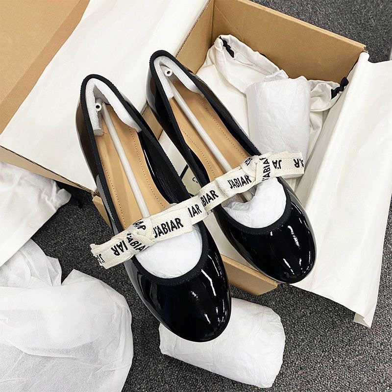 Giày hài búp bê có bigsize 3 màu phong cách Mary Jane kiểu Pháp đế bằng đơn giản G24