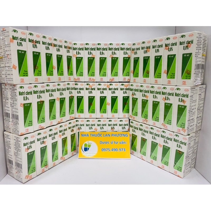 Vệ Sinh Mắt Mũi. Natriclorid. Lốc 10 chai 10ml.