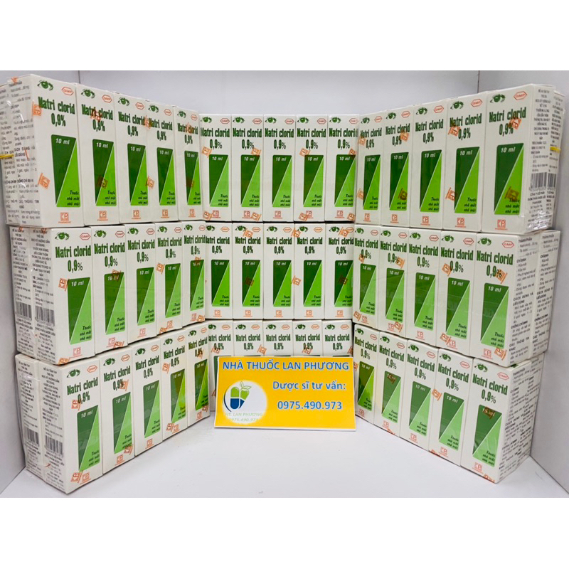 Vệ Sinh Mắt Mũi. Natriclorid. Lốc 10 chai 10ml.