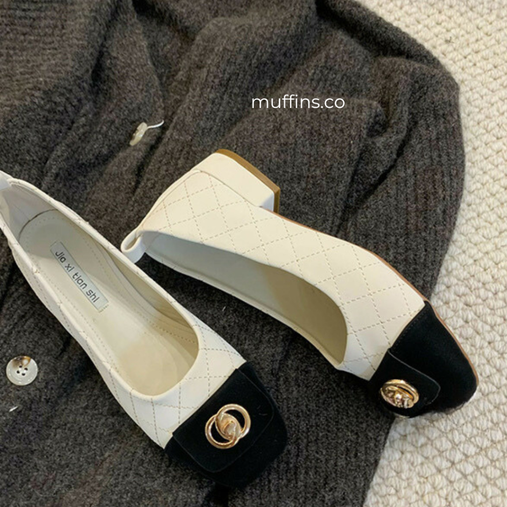 Giày bệt tiểu thư mũi vuông