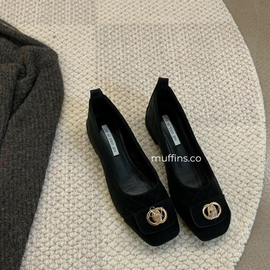 Giày bệt tiểu thư mũi vuông