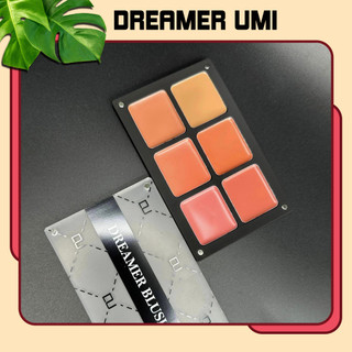 Má hồng kem DREAMER UMI 6 ô trang điểm chuyên nghiệp bảng phấn mịn bền màu lâu trôi MH chumia