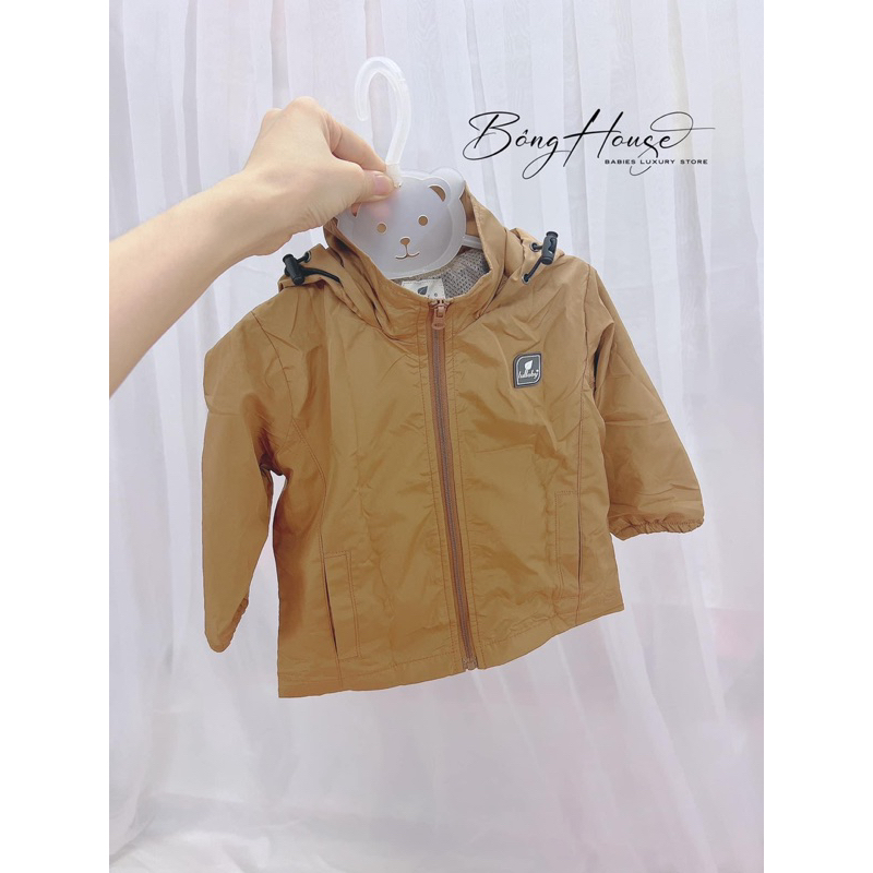 Áo khoác gió Lullaby hai lớp kéo khóa có mũ