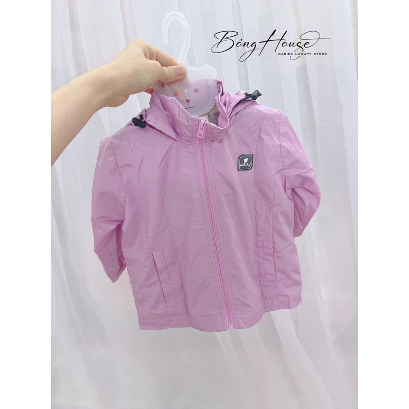 Áo khoác gió Lullaby hai lớp kéo khóa có mũ