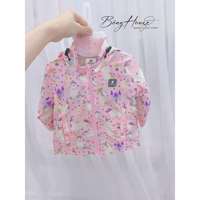 Áo khoác gió Lullaby hai lớp kéo khóa có mũ