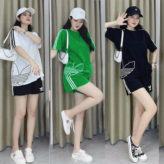 Set short cotton in thêu chạy sọc cực đẹp
