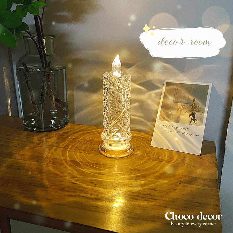 Đèn led hình nến phong cách Châu Âu decor, trang trí nhà cửa, phụ kiện chụp ảnh