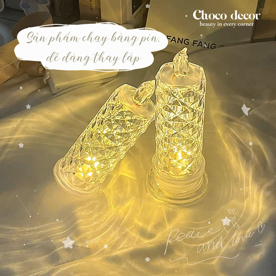 Đèn led hình nến phong cách Châu Âu decor, trang trí nhà cửa, phụ kiện chụp ảnh