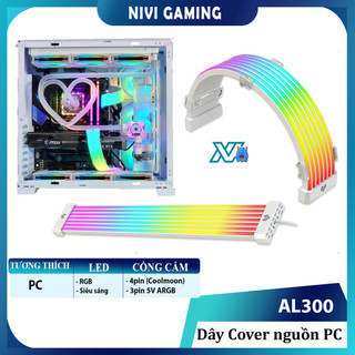 Dây Cover led ARGB AL300 AL200 Trang trí cho cổng nguồn 24pin Mainboard hoặc 8pin VGA - Chính hãng