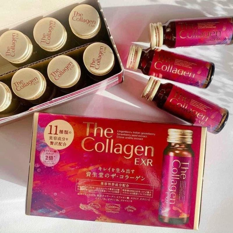 Nước uống The Collagen EXR Shiseido Nhật Bản - hộp 10 lọ x 50ml