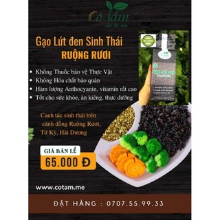 Gạo Lứt Đen Hữu Cơ Cô Tấm