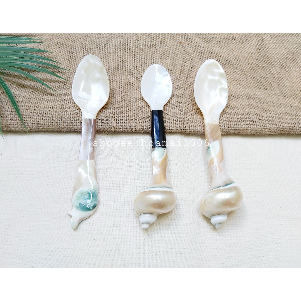 Muỗng vỏ trai đuôi ốc, ăn cơm, bánh kem, salad, ngũ cốc