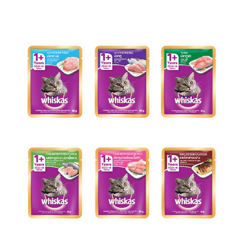 1 thùng 24 gói pate whiskas/ whiskas Tasty cho mèo