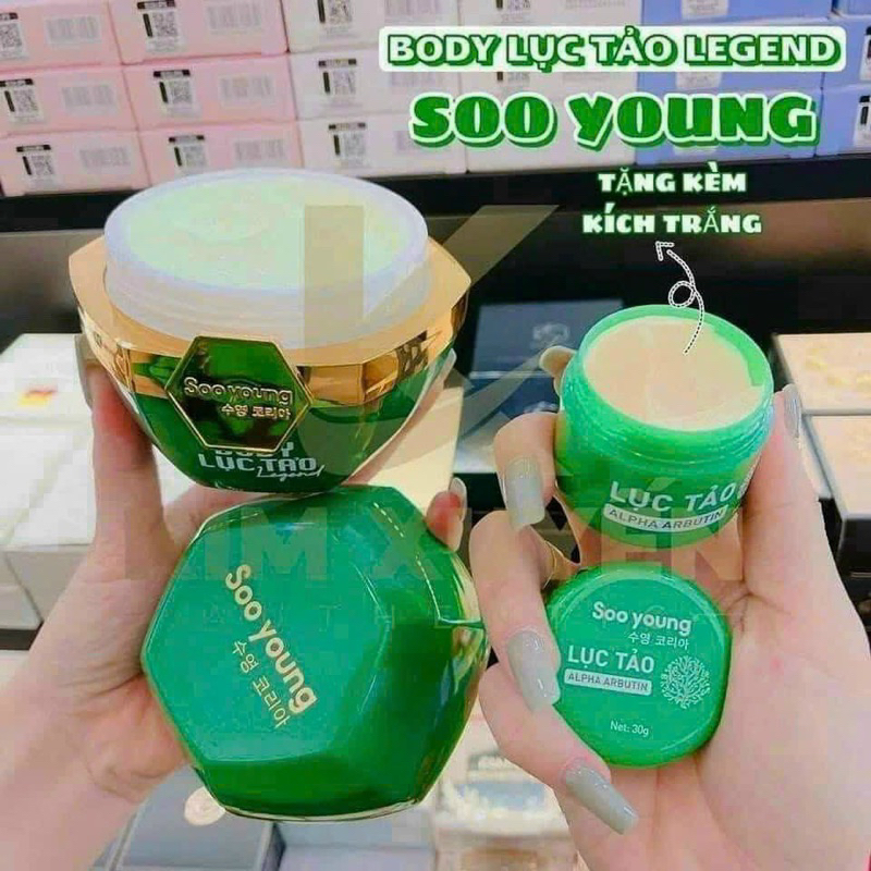 BODY LỤC TẢO XANH SOO YOUNG & LỤC TẢO LEGEND CHÍNH HÃNG