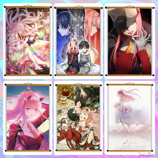 Poster Vải Zero Two Anime Darling In The Franxx